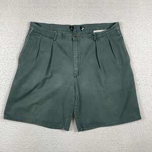 Polo Golf Shorts Mens 40 Green Pleated Vintage Casual Travel Vacation Preppy‎
